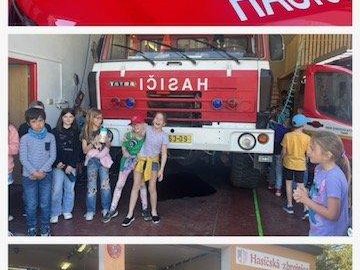 Návštěva u dobrovolných hasičů ke Dni hasičů