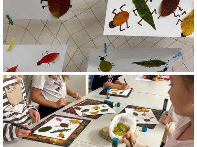 Podzimní tvoření: Broučci z listí v I. oddělení