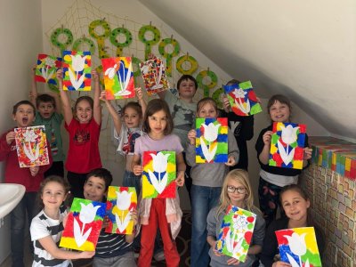 Jarní tvoření v družině