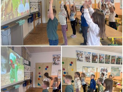 Prvňáčci v pohybu: Od dinosaurů až po žabičky!