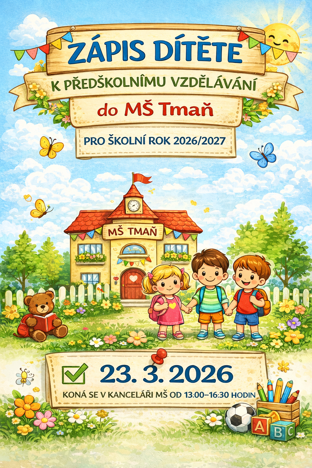 Informace k zápisu k předškolnímu vzdělávání