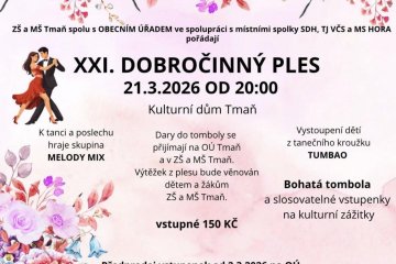 Pozvání a prosba o dary do tomboly -  XXI. Dobročinný ples